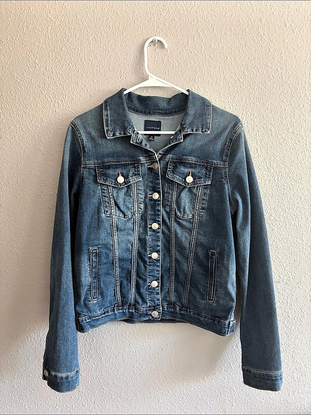 Just USA Women's Denim Jacket Size Medium Like New